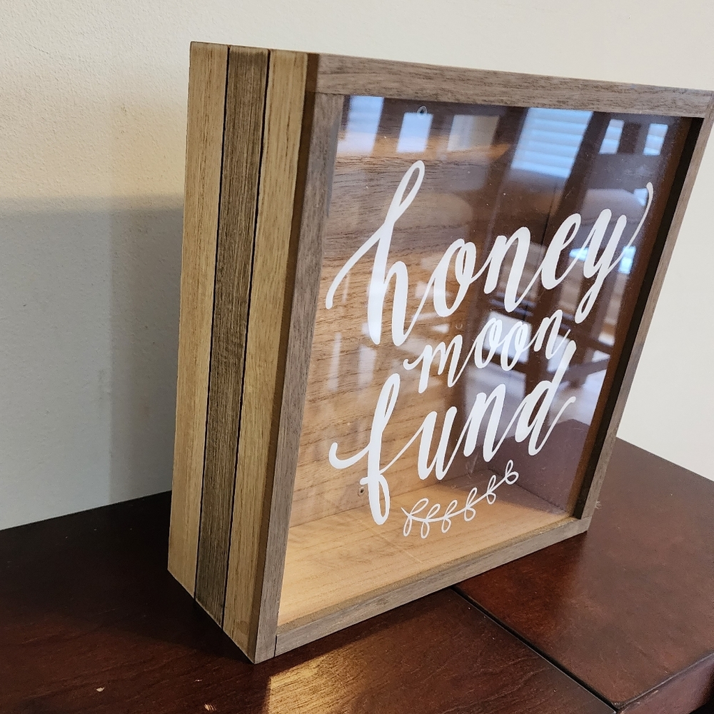 Honeymoon Fund Wedding Envelope Receiving Box - Picture 2 of 5